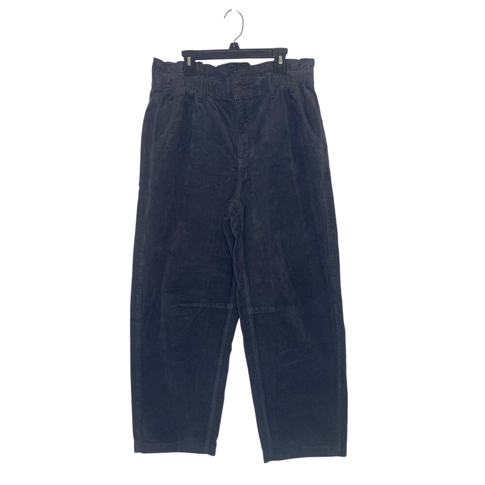New American Eagle Womens Barrel Leg Hi Rise Corduroy‎ Pants Jeans Size 8 Blue